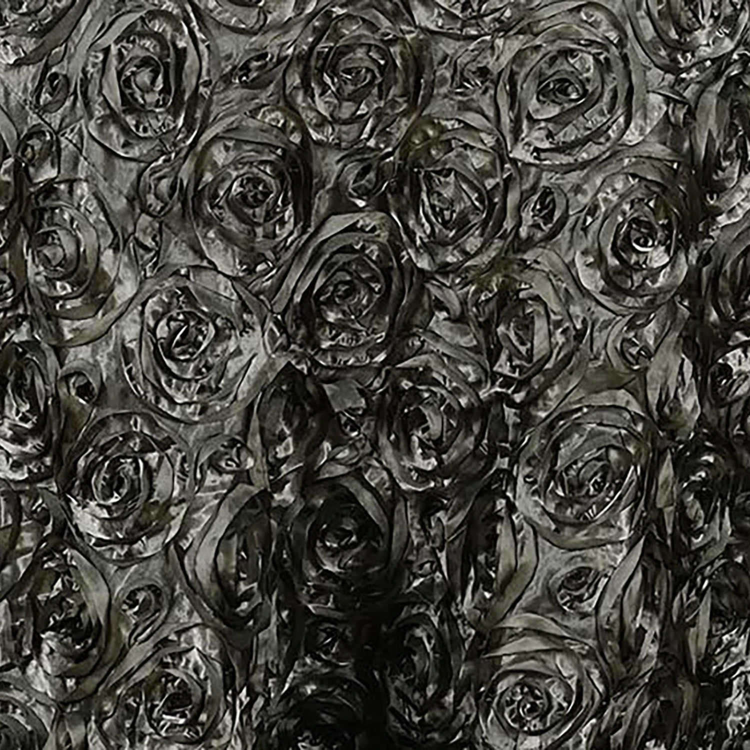 90"X132" Grandiose 3D Rosette Satin Rectangle Tablecloth 16 90"X132" Grandiose 3D Rosette Satin Rectangle Tablecloth - Image 16