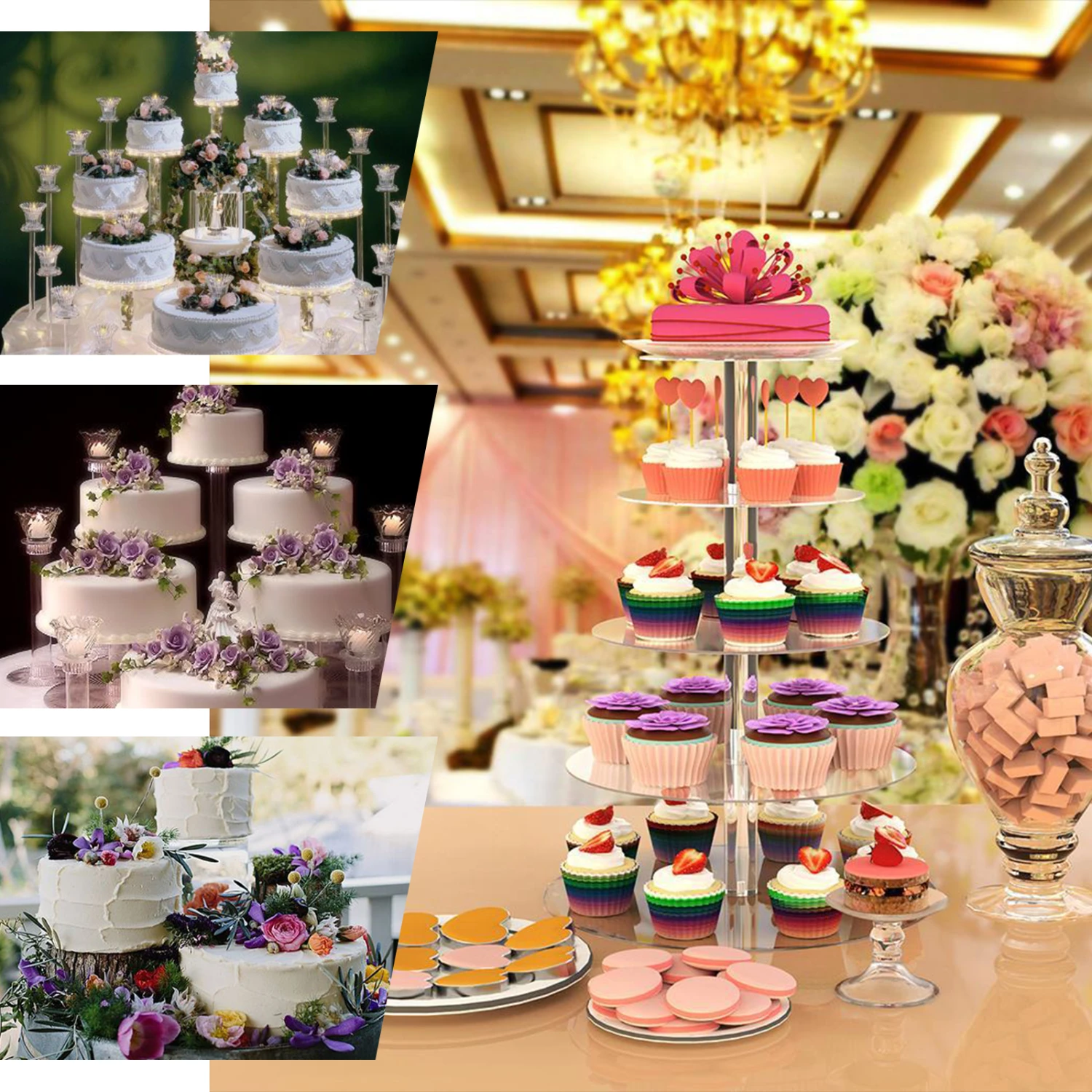 4-Tier Round Acrylic Riser | Plastic Display Stand 3 4-Tier Round Acrylic Riser | Plastic Display Stand - Image 3