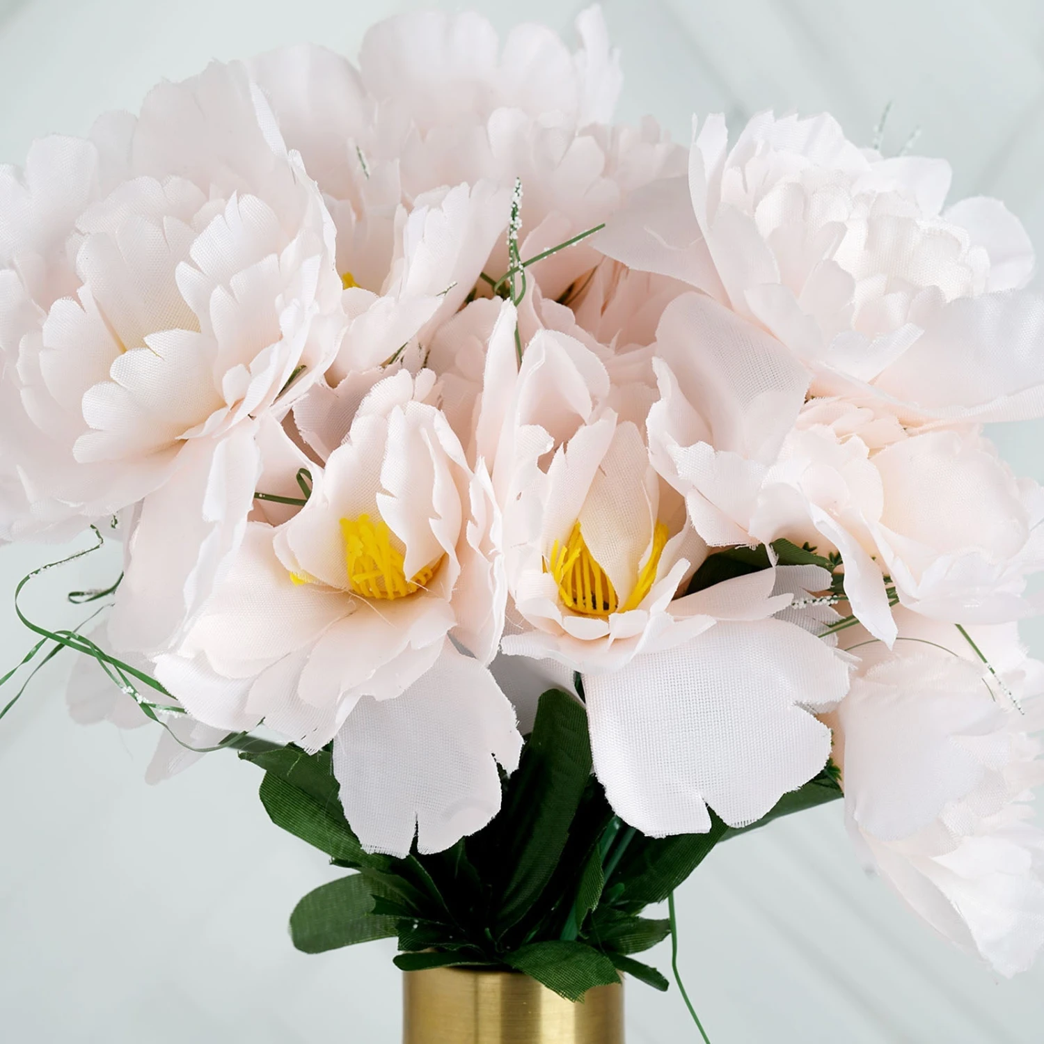 12 Bushes | Silk Peonies Bouquet, Artificial Flower Arrangements 10 12 Bushes | Silk Peonies Bouquet, Artificial Flower Arrangements - Image 10