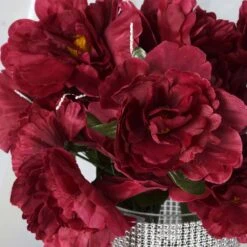 12 Bushes | Silk Peonies Bouquet, Artificial Flower Arrangements 31 12 Bushes | Silk Peonies Bouquet, Artificial Flower Arrangements -Home Decor Promotional Store ARTI 1904 BURG D01 adc43938 1d47 4756 a70d dedc0f60d70a