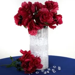 12 Bushes | Silk Peonies Bouquet, Artificial Flower Arrangements 30 12 Bushes | Silk Peonies Bouquet, Artificial Flower Arrangements -Home Decor Promotional Store ARTI 1904 BURG 01