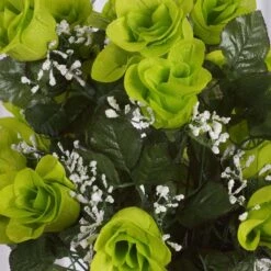 4 Bushes Artificial Silk Rose Bud Flowers, Faux Bouquets 25" Long Stem -Home Decor Promotional Store ARTI 1985 PARENT 3