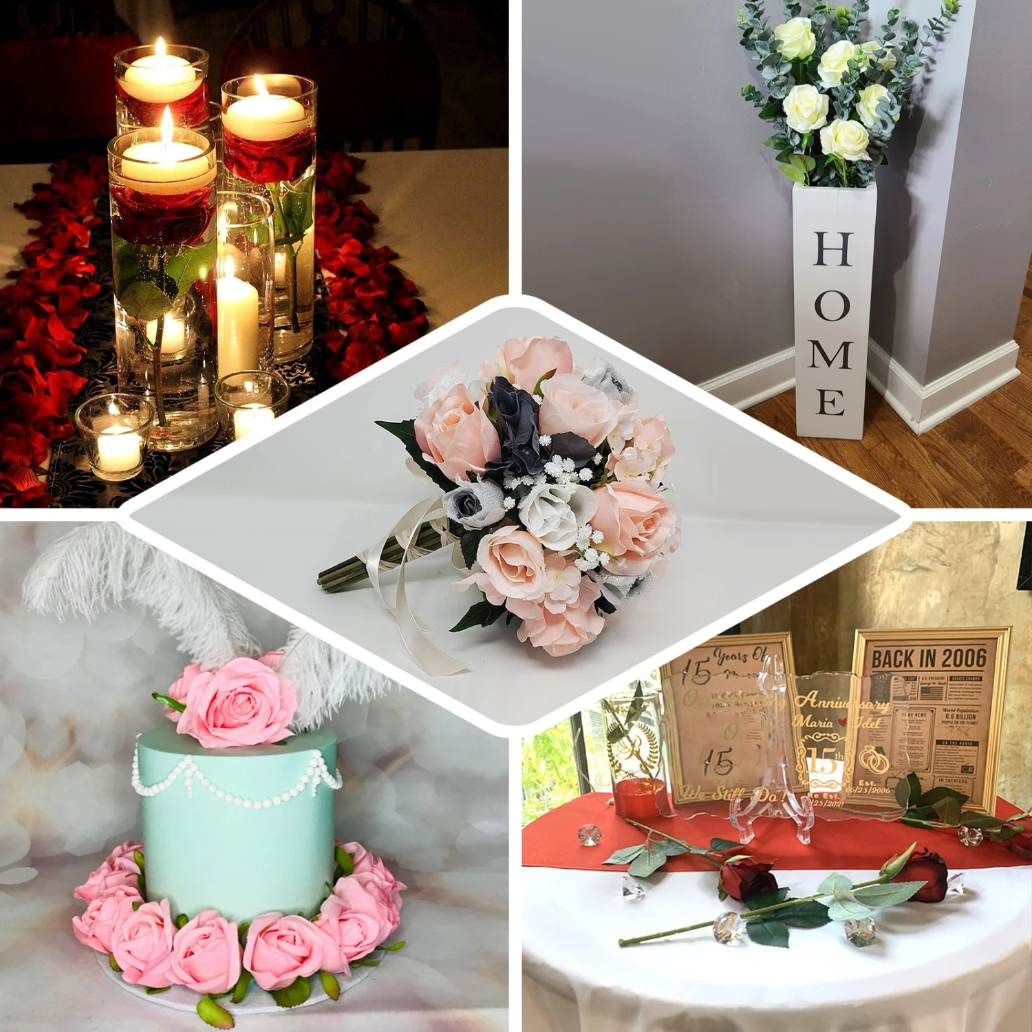 24pcs Long Stem Artificial Silk Roses Flowers 31" 3 24pcs Long Stem Artificial Silk Roses Flowers 31" - Image 3