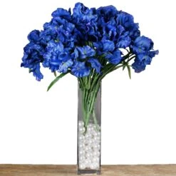 4 Bushes Artificial Silk Iris Flowers, Faux Stem Bouquets -Home Decor Promotional Store ARTI 4459 BLUEx4 99.progressive fd9666b9 5fd1 4754 8eb1 df921db7887f