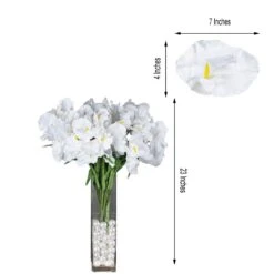 4 Bushes Artificial Silk Iris Flowers, Faux Stem Bouquets -Home Decor Promotional Store ARTI 4459 WHTx4 98.progressive b2a57290 5065 4369 9812 13b335b95400