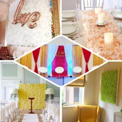 UV Protected Hydrangea Flower Wall Mat Backdrop 4 Artificial Panels 11 Sq Ft. -Home Decor Promotional Store ARTI 5062 EBC2 1