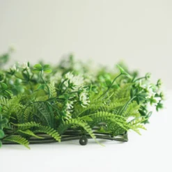 11 Sq Ft. | 4 Panels Green Flowery Boxwood Hedge Garden Wall Backdrop Mat -Home Decor Promotional Store ARTI 5062 GRN 11 D06