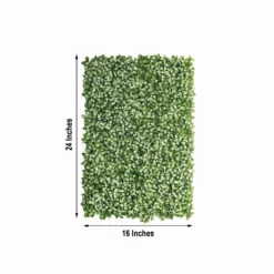 White Tip Green Boxwood Hedge Garden Wall Backdrop Mat 4 Artificial Panels 11 Sq Ft. -Home Decor Promotional Store ARTI 5062 GRN 14 98