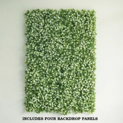 White Tip Green Boxwood Hedge Garden Wall Backdrop Mat 4 Artificial Panels 11 Sq Ft. -Home Decor Promotional Store ARTI 5062 GRN 14 02