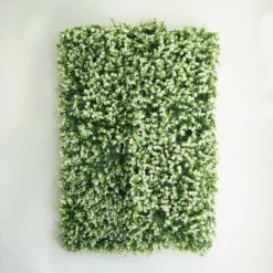 White Tip Green Boxwood Hedge Genlisea Garden Wall Backdrop Mat 4 Artificial Panels 11 Sq Ft. -Home Decor Promotional Store ARTI 5062 GRN 19 D05