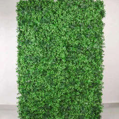 Artificial Assorted Ivy Leaf Mix Greenery Garden Wall, Grass Backdrop Mat, Indoor/Outdoor UV Protected Foliage 4 Panels 12 Sq. Ft.