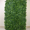 Dual Tone Green Lemon Leaf Garden Wall, Greenery Grass Backdrop Mat, Indoor/Outdoor UV Protected Foliage 4 Artificial Panels 12 Sq. Ft.
