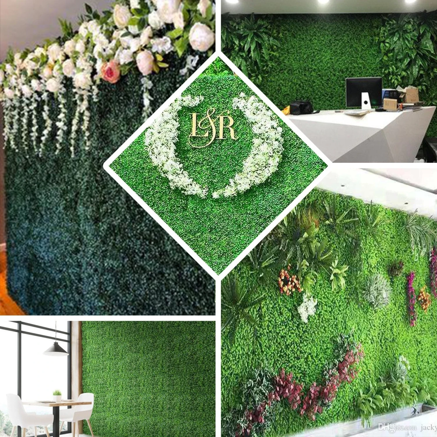Lime Green Boxwood Hedge Genlisea Garden Wall Backdrop Mat 4 Artificial Panels 11 Sq Ft. 3 Lime Green Boxwood Hedge Genlisea Garden Wall Backdrop Mat 4 Artificial Panels 11 Sq Ft. - Image 3