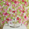 UV Protected Assorted Flower Wall Mat Backdrop 4 Artificial Panels 13 Sq Ft.