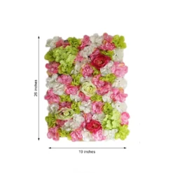 UV Protected Assorted Flower Wall Mat Backdrop 4 Artificial Panels 13 Sq Ft. -Home Decor Promotional Store ARTI 5063 SPRINGMIX 99 M