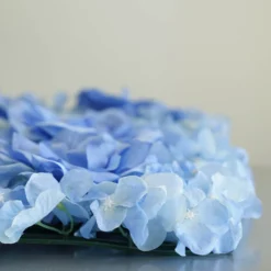 3D Silk Rose And Hydrangea Flower Wall Mat Backdrop - 4 Artificial Panels 11 Sq Ft. -Home Decor Promotional Store ARTI 5068 BLUE D02
