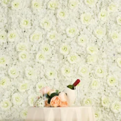 3D Silk Rose And Hydrangea Flower Wall Mat Backdrop - 4 Artificial Panels 11 Sq Ft. -Home Decor Promotional Store ARTI 5068 CRM D12.progressive ea06a2d8 bd8a 4292 a1eb 88bc9326549a