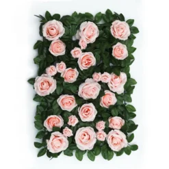 Easy-Install Silk Rose Flower Mat Wall Panel Backdrop 3 Sq Ft. -Home Decor Promotional Store ARTI 5069 046 02