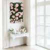 Easy-Install Silk Rose Flower Mat Wall Panel Backdrop 3 Sq Ft.