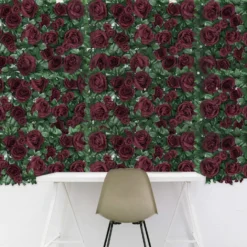 Easy-Install Silk Rose Flower Mat Wall Panel Backdrop 3 Sq Ft. -Home Decor Promotional Store ARTI 5069 BURG 01.progressive a138a56e 35ea 426c 83ad 1a1263dda991