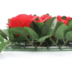 Easy-Install Silk Rose Flower Mat Wall Panel Backdrop 3 Sq Ft. -Home Decor Promotional Store ARTI 5069 RED D03