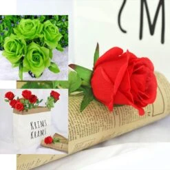 4 Bush 48 Pcs Artificial Long Stem Rose Flowers -Home Decor Promotional Store ARTI 760 EBC2 b6e8929e 5ef9 488e ae21 de544c9e7881