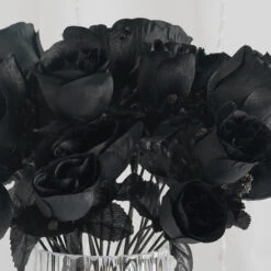 12 Bushes Artificial Premium Silk Flower Rose Bud Bouquets -Home Decor Promotional Store ARTI 84 BLK D01.progressive b04059a6 2406 411f 9617 781f1b9e941a