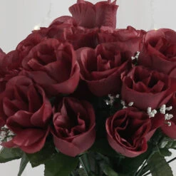 12 Bushes Artificial Premium Silk Flower Rose Bud Bouquets -Home Decor Promotional Store ARTI 84 BURG D01.progressive 86d047bc c067 41d4 b8c5 e432d165cd41