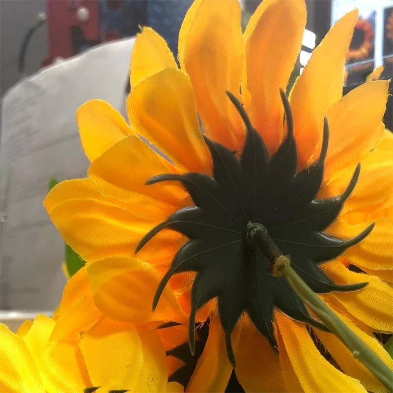 5 Bushes | 45 Large Yellow Artificial Silk Blossomed Sunflowers 10 5 Bushes | 45 Large Yellow Artificial Silk Blossomed Sunflowers - Image 10