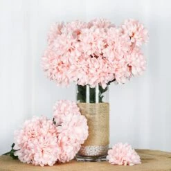 4 Bushes Artificial Silk Chrysanthemums 56 Faux Flowers -Home Decor Promotional Store ARTI 9043 046 02