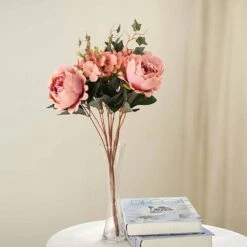 2 Bush | Artificial Silk Peony, Rose & Hydrangea Flower Bouquet -Home Decor Promotional Store ARTI BOUQ PEO03 080 01 1000x 30a2e37c d82d 4345 bb58 d3e40023a489