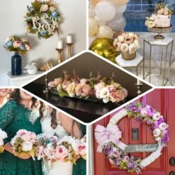 2 Pack Artificial Peony Flower Bouquets, Faux Silk Flower Arrangements 19" -Home Decor Promotional Store ARTI BOUQ PEO14 EBC2