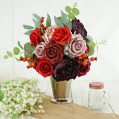 30 Pcs Artificial Foam Roses & Peonies With Stem Box Set, Mixed Faux Floral Arrangements - Assorted Colors 21 30 Pcs Artificial Foam Roses & Peonies With Stem Box Set, Mixed Faux Floral Arrangements - Assorted Colors -Home Decor Promotional Store ARTI FOAMMIX 02 BURG080 D11.progressive 023b2b87 8a35 4495 b871 31d542523519