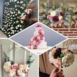 26 Pcs Artificial Rose, Peony And Silk Hydrangea, Daisy Mix Flower Box - Assorted Colors -Home Decor Promotional Store ARTI FOAMMIX 03 EBC2