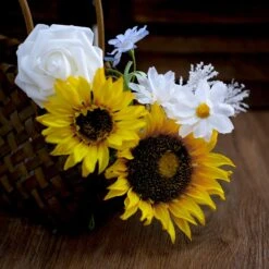 40 Pcs Artificial Rose & Silk Sunflower With Stem Box Set, Mixed Faux Floral Arrangements - Cream/White -Home Decor Promotional Store ARTI FOAMMIX 04 CRMWHT D07.progressive 110f081d b40a 4eec a360 3bc5ae17bfc0