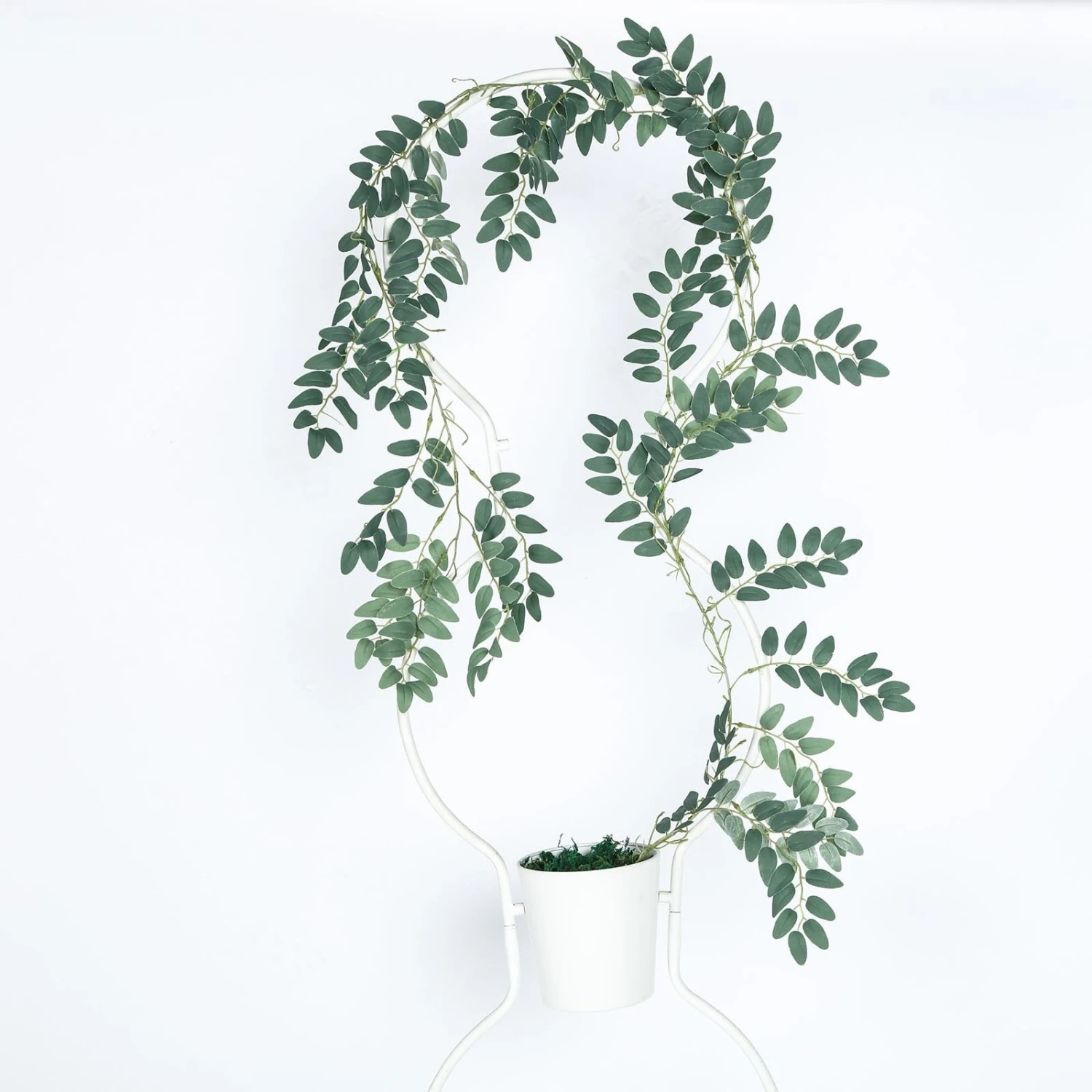 2 Pack Green Artificial Honey Locust Leaf Garland, Flexible Vine 6ft 13 2 Pack Green Artificial Honey Locust Leaf Garland, Flexible Vine 6ft - Image 13