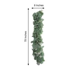 Real Touch Green Artificial Eucalyptus/Boxwood Leaf Garland Vine 7ft -Home Decor Promotional Store ARTI GLND GRN002 A 98
