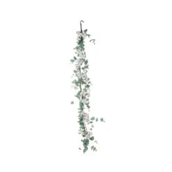 Green Artificial Eucalyptus Leaf, White Cotton Ball Garland Vine 5ft -Home Decor Promotional Store ARTI GLND GRN004 99 da8d7c1a 7fb5 4ef1 babb d2ff4af0f1b4