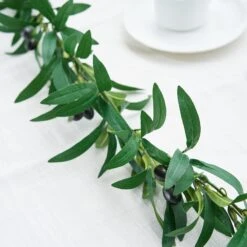 Green Artificial Olive Branch Garland, Faux Vine With Olives 6ft 20 Green Artificial Olive Branch Garland, Faux Vine With Olives 6ft -Home Decor Promotional Store ARTI GLND GRN010 A D04.progressive 19170974 af00 4f68 91ce 10e2cd00977d