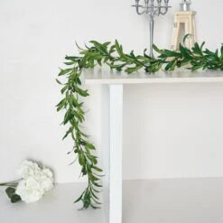 Green Artificial Olive Branch Garland, Faux Vine With Olives 6ft 18 Green Artificial Olive Branch Garland, Faux Vine With Olives 6ft -Home Decor Promotional Store ARTI GLND GRN010 A 02.progressive 92de5b8a 65fa 4d5e a3b4 aaa6456b03f9