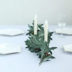 Frosted Green Artificial Olive Branch Garland Vine Faux Olives 3.5ft 16 Frosted Green Artificial Olive Branch Garland Vine Faux Olives 3.5ft -Home Decor Promotional Store ARTI GLND GRN010 D02