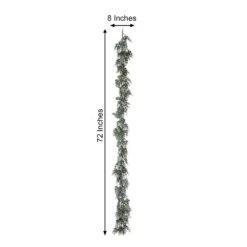 Frosted Green Artificial Eucalyptus And Boxwood Leaf Garland Vine 6ft -Home Decor Promotional Store ARTI GLND GRN011 A 98 84c74c3c 77a1 42fb 944b 35b7a85d724d