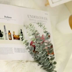 30 Stems Frosted Green Artificial Eucalyptus Sprays, Faux Plants 17" 20 30 Stems Frosted Green Artificial Eucalyptus Sprays, Faux Plants 17" -Home Decor Promotional Store ARTI GRN 11 01 D03