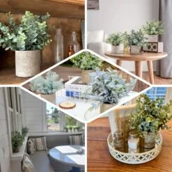 3 Plant Set Mini Potted Artificial Eucalyptus, Rosemary & Boxwood Faux Planter Collection 9" -Home Decor Promotional Store ARTI GRN PT001 ASST EBC2.progressive f76d37c3 4f6c 4dd7 9de9 9fb689422978