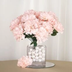 12 Bushes Artificial Silk Chrysanthemum Flower Bouquets -Home Decor Promotional Store ARTI MUM2027 046 01