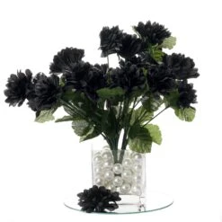 12 Bushes Artificial Silk Chrysanthemum Flower Bouquets -Home Decor Promotional Store ARTI MUM2027 BLK D02.progressive 25847e2d 8750 4427 9bd7 9090b505c29f