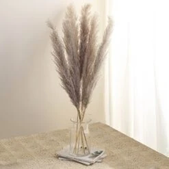 6 Stems Dried Natural Pampas Grass Plant Sprays 49" 26 6 Stems Dried Natural Pampas Grass Plant Sprays 49" -Home Decor Promotional Store ARTI PAMP 001 L NAT D02