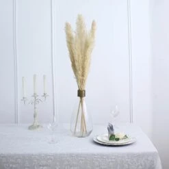 6 Stems Dried Natural Pampas Grass Plant Sprays 49" 33 6 Stems Dried Natural Pampas Grass Plant Sprays 49" -Home Decor Promotional Store ARTI PAMP 001 L WHEA D13