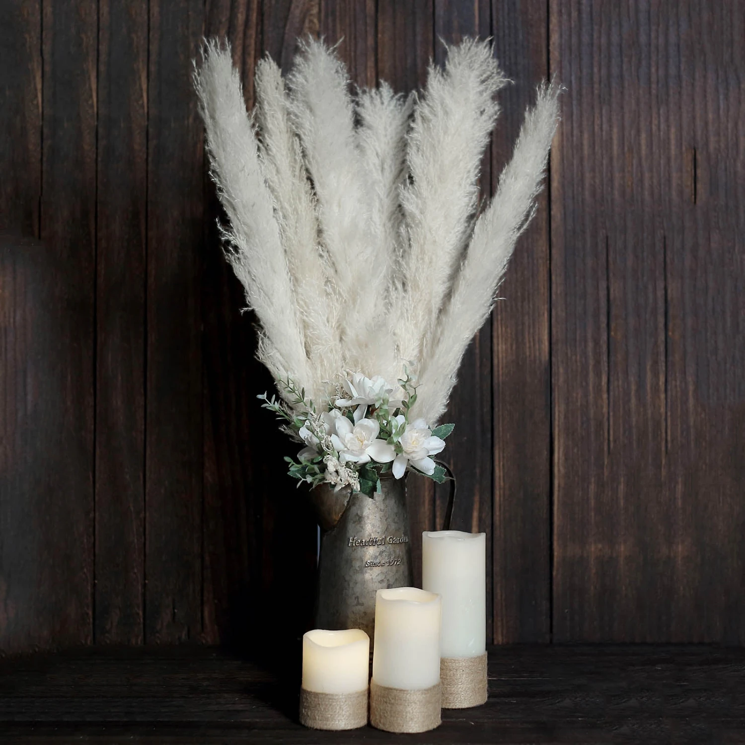 6 Stems Dried Natural Pampas Grass Plant Sprays 49" 18 6 Stems Dried Natural Pampas Grass Plant Sprays 49" - Image 18