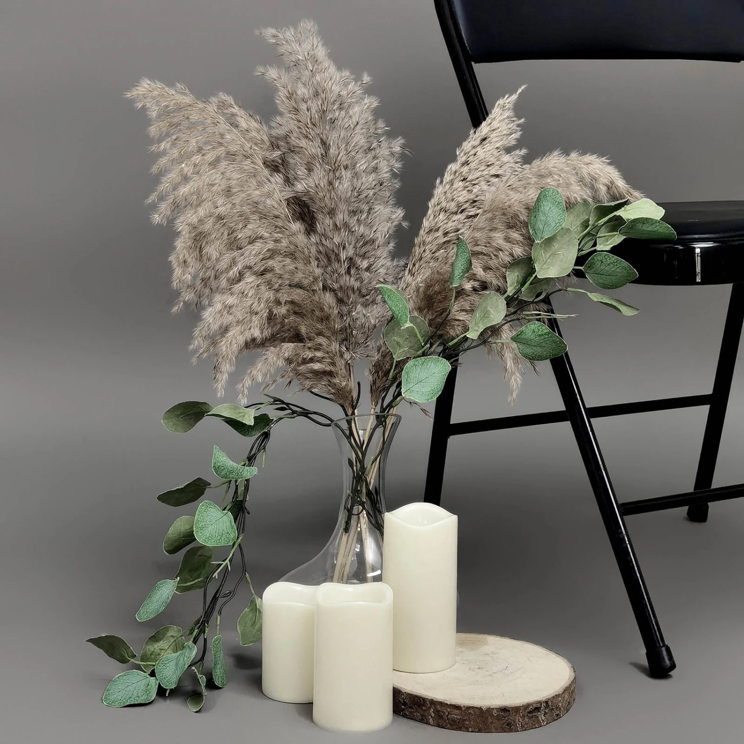 6 Stems Dried Natural Pampas Grass Plant Sprays 32" 8 6 Stems Dried Natural Pampas Grass Plant Sprays 32" - Image 8